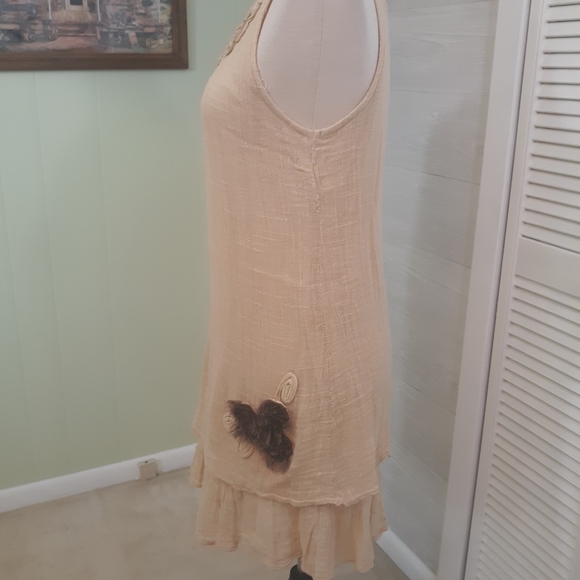 Urban mango ruffle gauze sundress medium *6 - Picture 4 of 5
